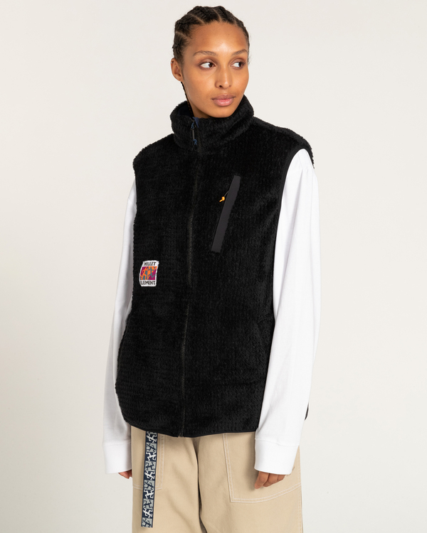 13 Millet x Element High - Wendbare Polarfleece-Weste Blau F1WAC1ELF2 Element