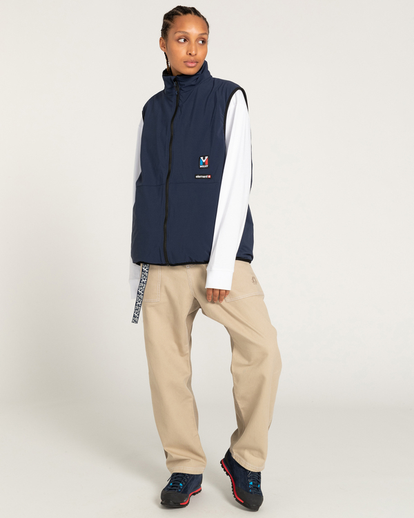 15 Millet x Element High - Wendbare Polarfleece-Weste Blau F1WAC1ELF2 Element