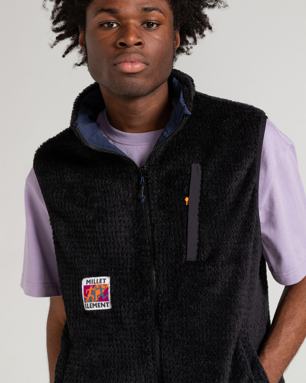 6 Millet x Element High - Wendbare Polarfleece-Weste Blau F1WAC1ELF2 Element