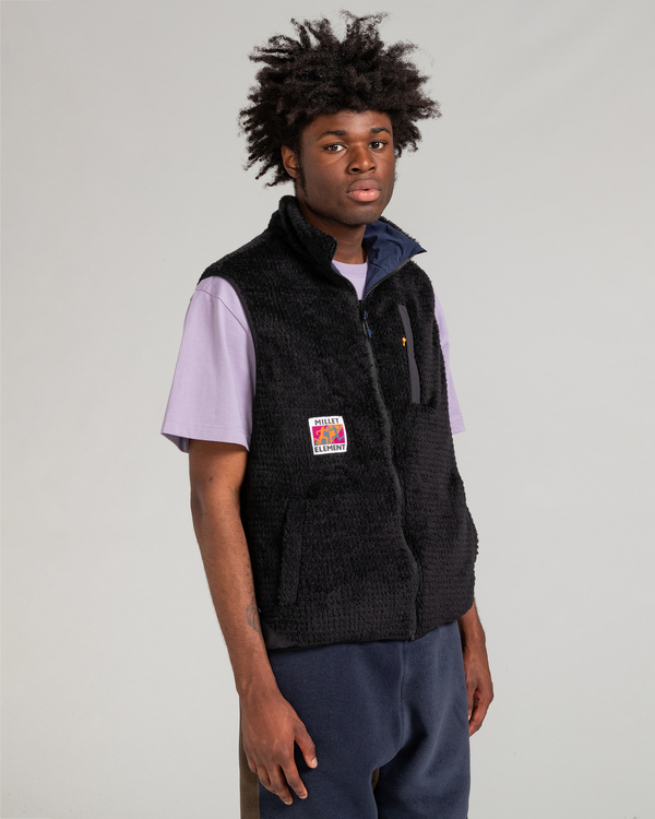 7 Millet x Element High - Wendbare Polarfleece-Weste Blau F1WAC1ELF2 Element
