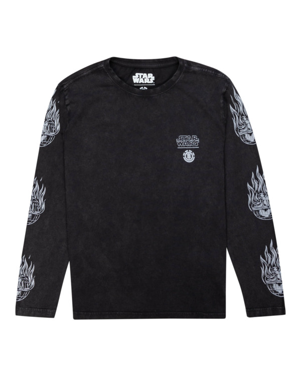 0 STAR WARS&trade; x Element Deathstar - Maglietta a maniche lunghe in materiale biologico da Bambini Black F2LSB7ELF2 Element
