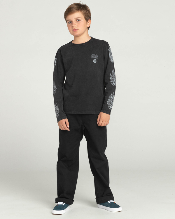 4 STAR WARS&trade; x Element Deathstar - Maglietta a maniche lunghe in materiale biologico da Bambini Black F2LSB7ELF2 Element