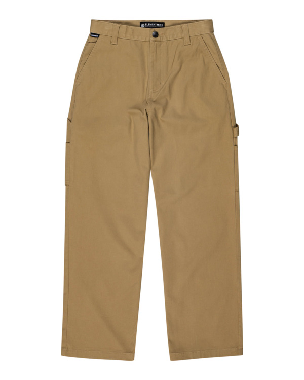 0 Paz Twill - Pantaloni Cargo da Bambini Beige F2PTB1ELF2 Element