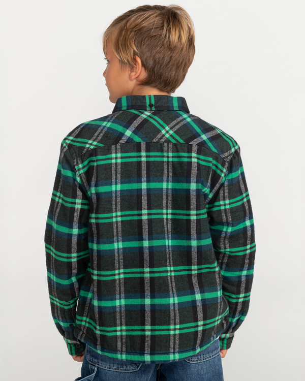 7 Philip - Long Sleeve Flannel Shirt for Boys Blue F2SHA2ELF2 Element