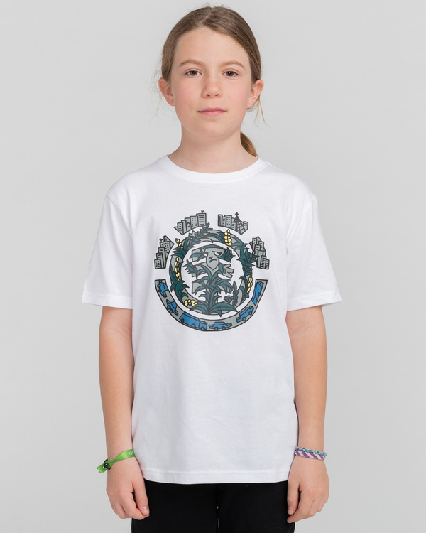 2 In The City Icon - T-shirt en matière biologique pour Garçon Blanc F2SSD3ELF2 Element