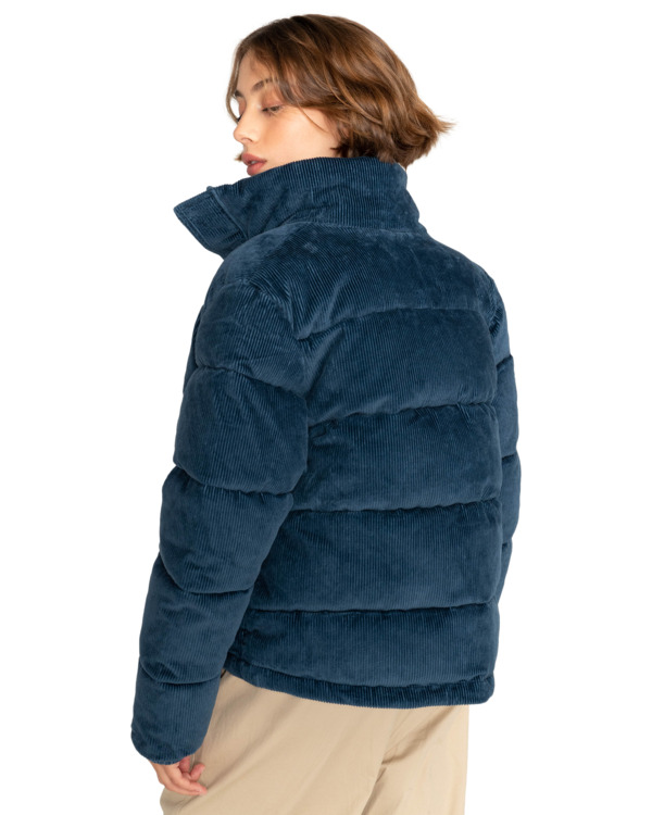 8 Wolfeboro Aspen - Corduroy Puffer Jacket for Women Blue F3JKA6ELF2 Element