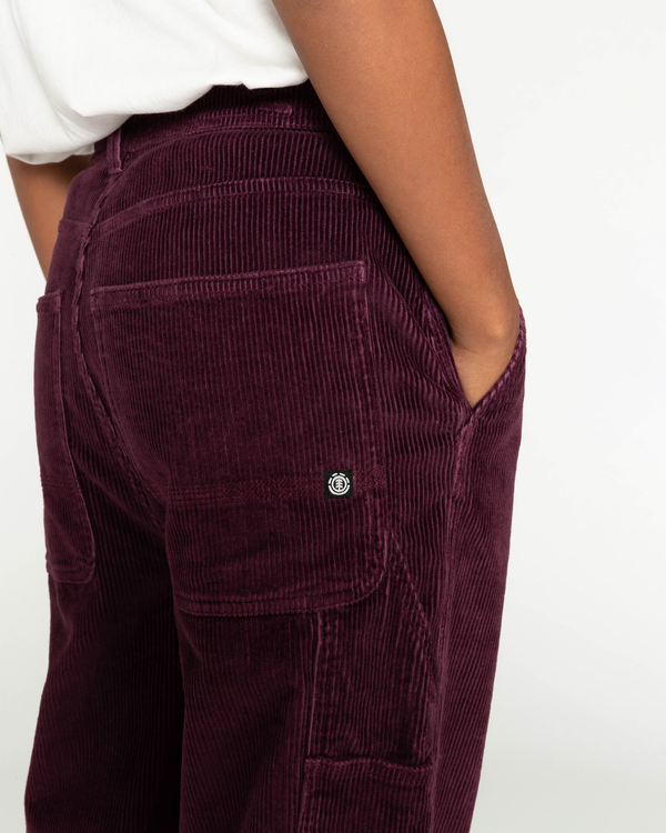 Pantalon De Travail En Velours Côtelé Taille Haute - Confort Et Style Pour Femme