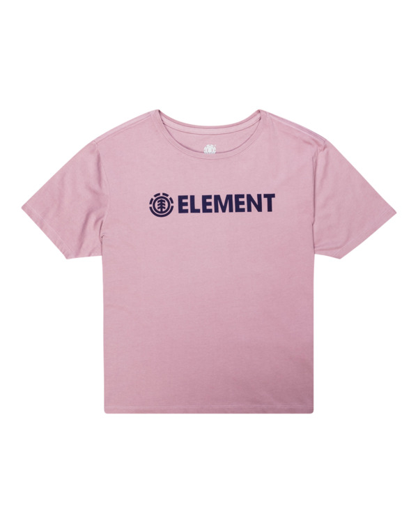 0 Element Logo - Camiseta Orgánica para Mujer Violeta F3SSC1ELF2 Element