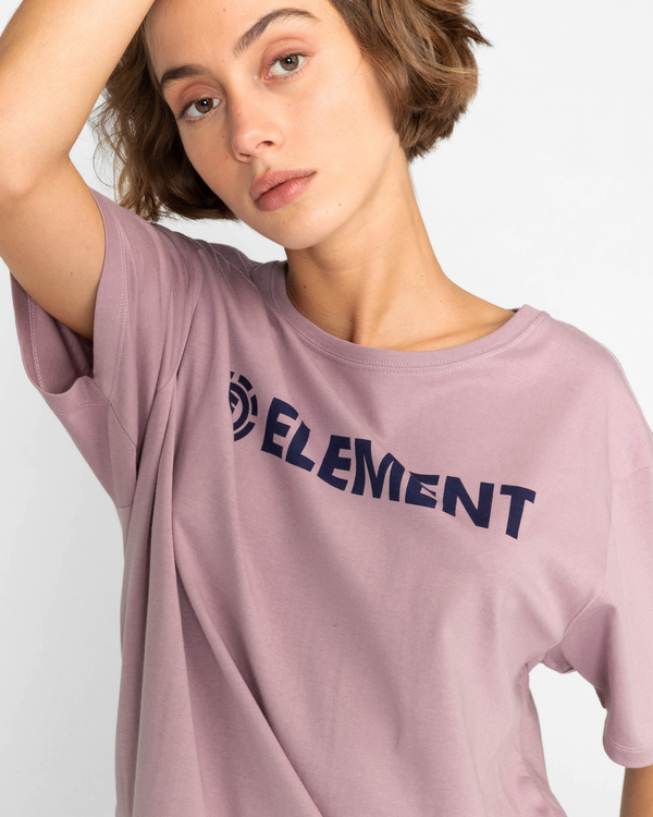 4 Element Logo - Camiseta Orgánica para Mujer Violeta F3SSC1ELF2 Element