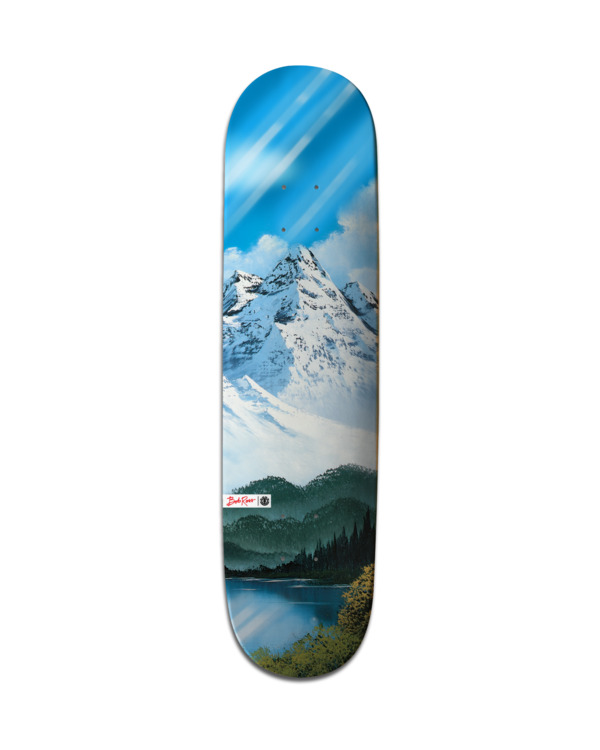 0 Element x Bob Ross 8.5" Good Day To Be Alive - Prancha de skate para Unissexo Multi F4DCA7ELPP Element