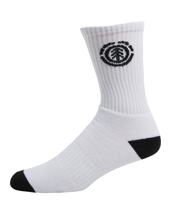 0 Sports - Crew Socks for Men White F5SOC3ELMU Element