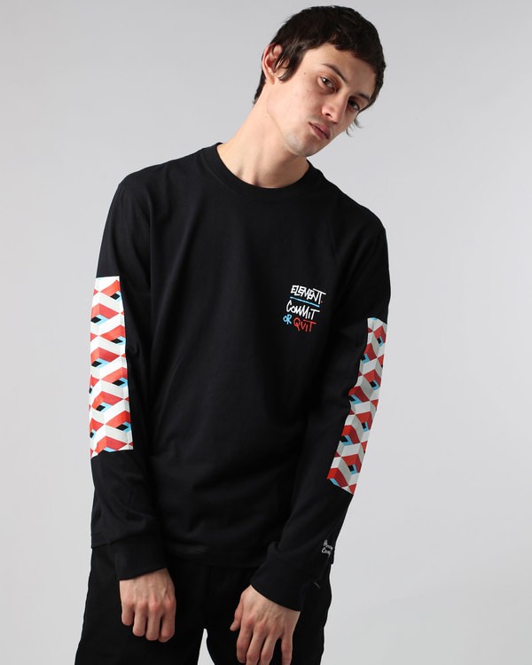 1 Commit Ls Tee - Tee Shirt for Men  H1LSB4ELP8 Element