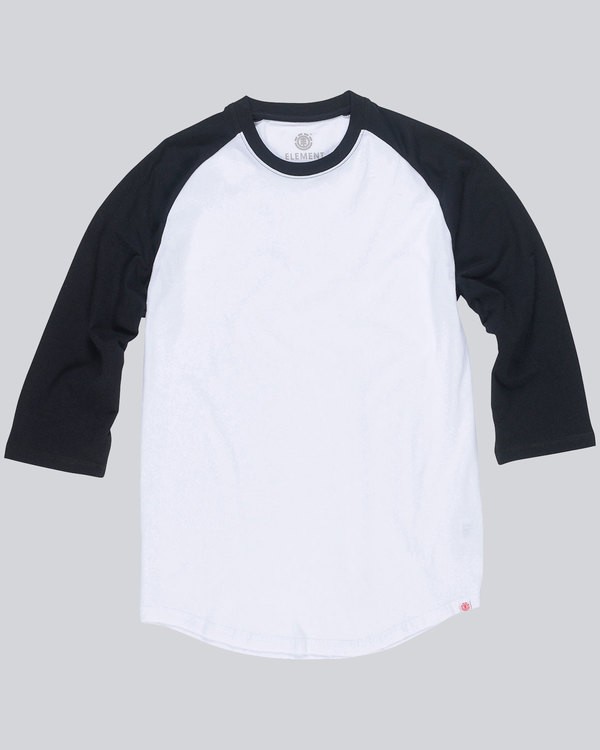 Plain black and white baseball tee hotsell