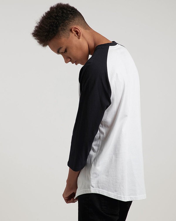 Vertical Raglan Tee Shirt for Men Element