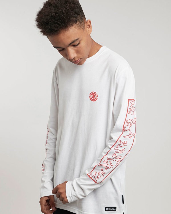 1 Kh Jump Ls Tee - T-Shirt pour Homme  L1LSD4ELF8 Element