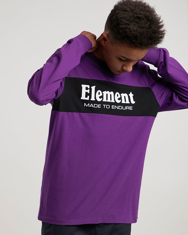 0 Primary Ls Tee - T-Shirt pour Homme  L1LSD9ELF8 Element