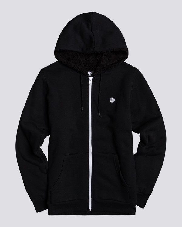 0 Bolton - Sweat à capuche zippé pour Homme Noir L1WAA3ELF8 Element