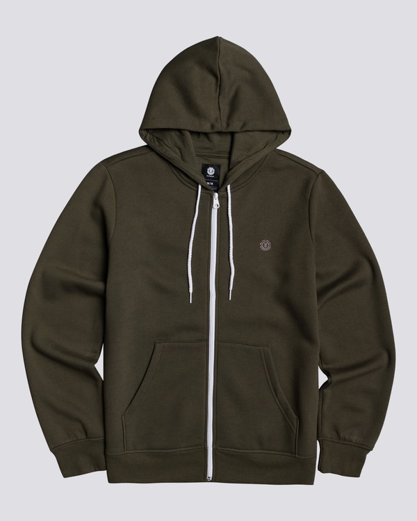 0 Cornell Classic - Zip-Up Hoodie Green L1ZHA1ELF8 Element