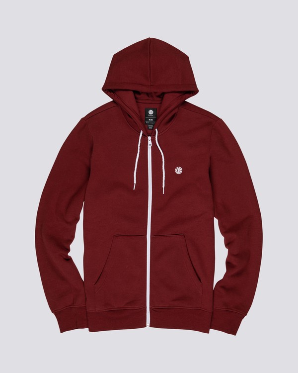 0 Cornell Classic - Zip-Up Hoodie Red L1ZHA1ELF8 Element