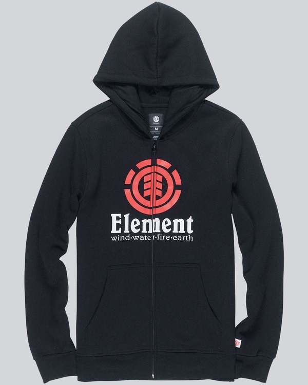 0 Vertical Zip Hood Bo - Fleece for Boys  L2ZHA4ELF8 Element