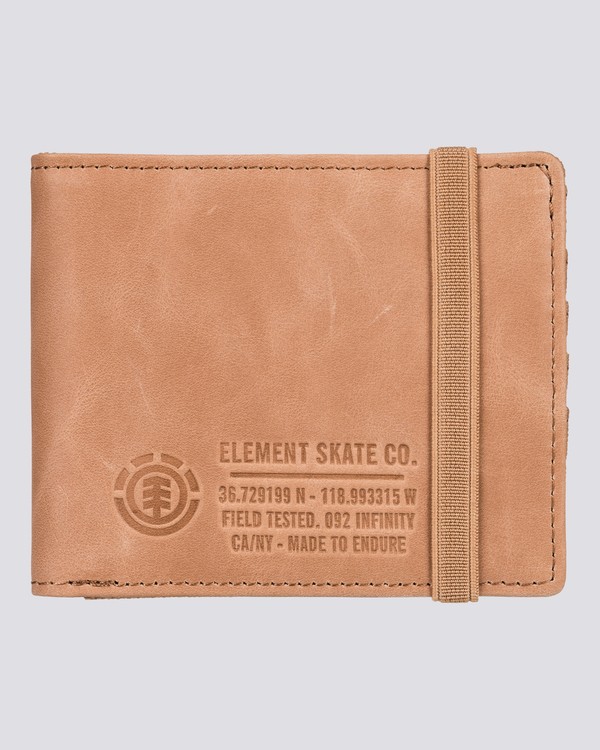 0 Endure L. Ii - Leather Wallet Unisex Beige L5LWA1ELF8 Element