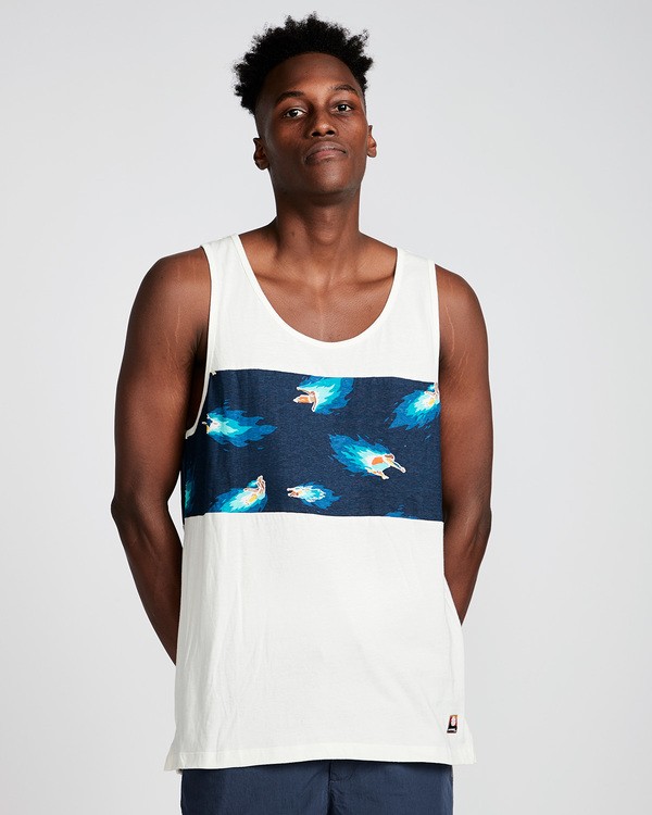 0 Hoffman Panel Tank - Knit for Men White N1KTA7ELP9 Element