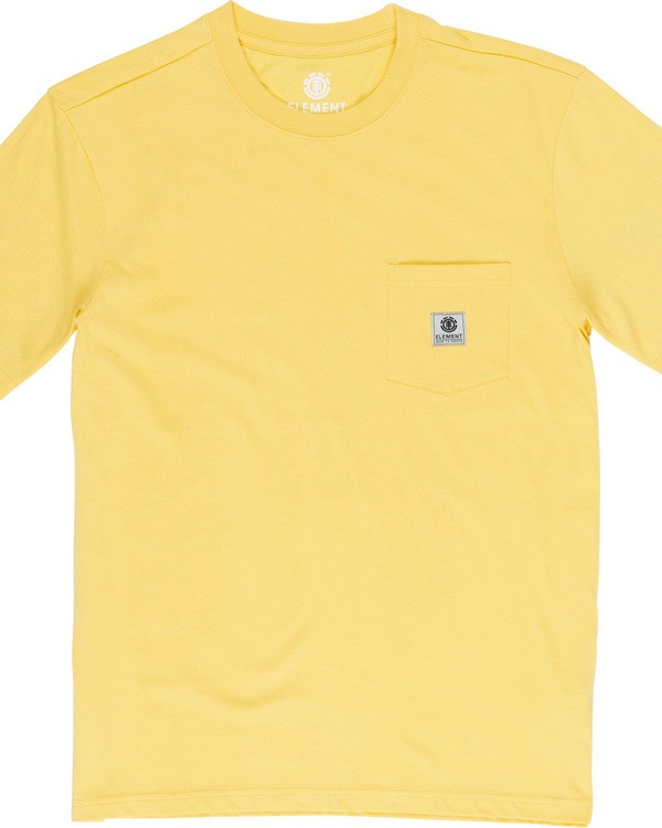 element, Basic Pocket Label - T-Shirt, ASPEN GOLD (3019) 0 Basic Pocket Label - T-Shirt Gelb N1SSG3ELP9 Element