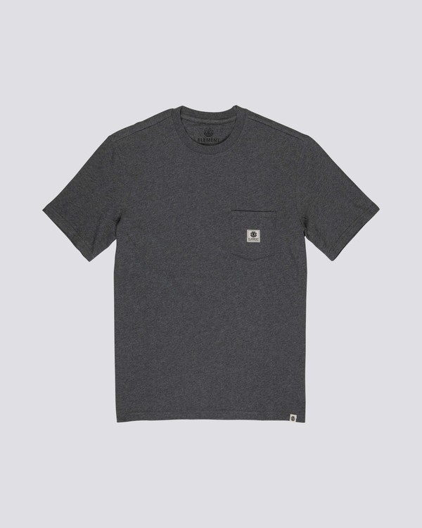 0 Basic Pocket Label - T-Shirt manches courtes Noir N1SSG3ELP9 Element