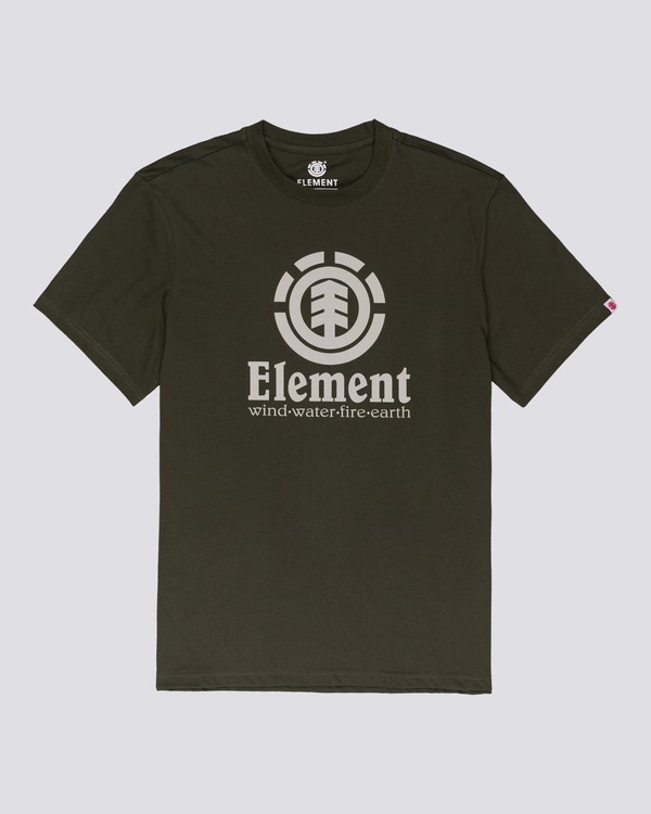 element, Vertical - Camiseta de manga corta para Hombre, FOREST NIGHT (1366) 0 Vertical - Camiseta de manga corta para Hombre Verde N1SSG4ELP9 Element