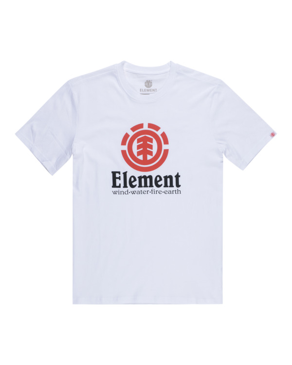 0 Vertical - Camiseta de manga corta para Hombre Blanco N1SSG4ELP9 Element