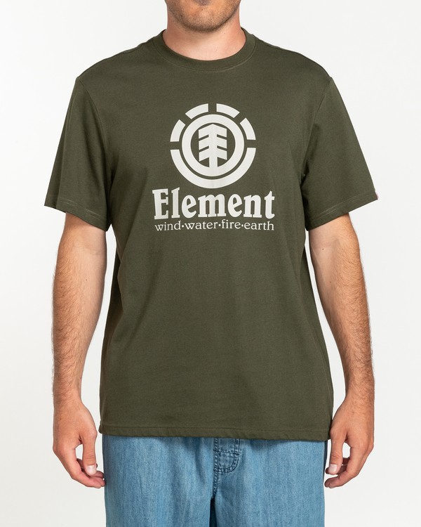 element, Vertical - Camiseta de manga corta para Hombre, FOREST NIGHT (1366) 1 Vertical - Camiseta de manga corta para Hombre Verde N1SSG4ELP9 Element