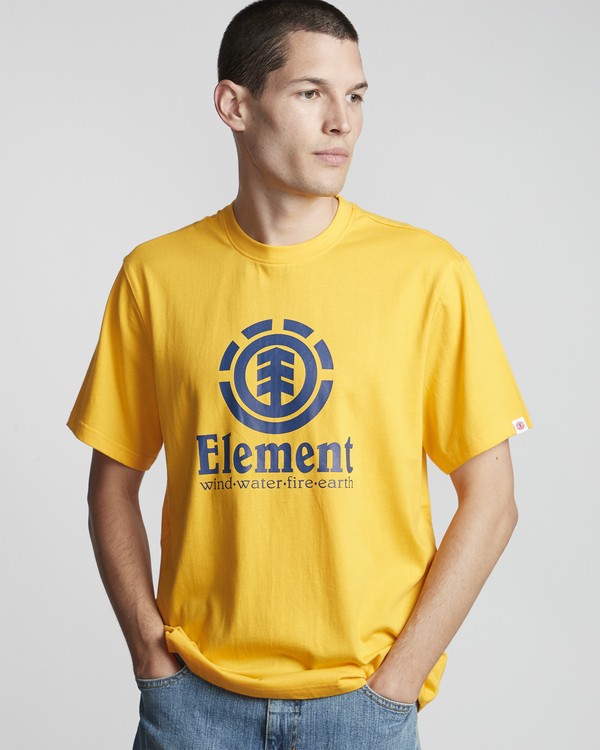 1 Vertical - Maglietta a maniche corte da Uomo Yellow N1SSG4ELP9 Element