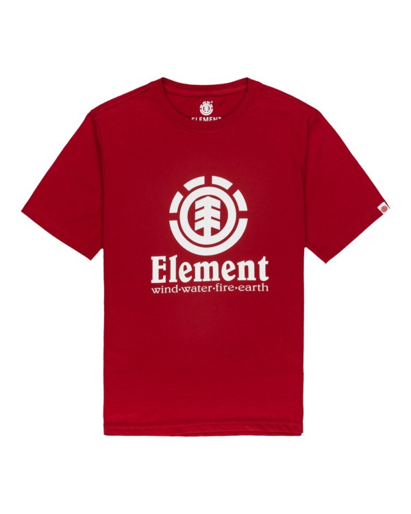 0 Vertical - Camiseta de manga corta para Niño Rojo N2SSC8ELP9 Element