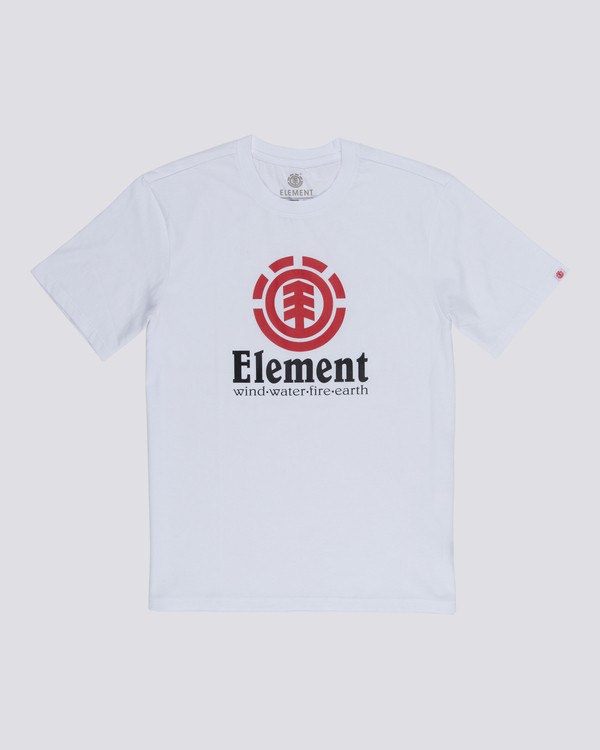 0 Vertical - Short Sleeve T-Shirt for Boys White N2SSC8ELP9 Element