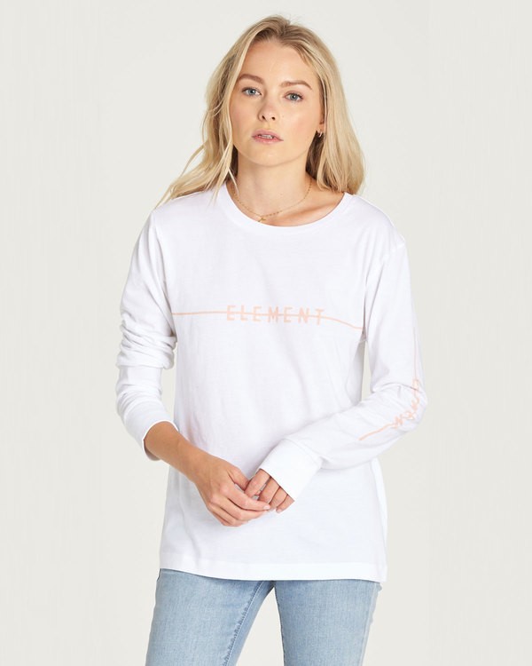 0 Line Logo Ls - Tee Shirt for Women  N3LSA1ELP9 Element