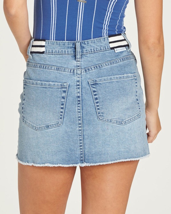 1 Waverly Denim Skirt - jupes pour Femme Bleu N3SKA3ELP9 Element