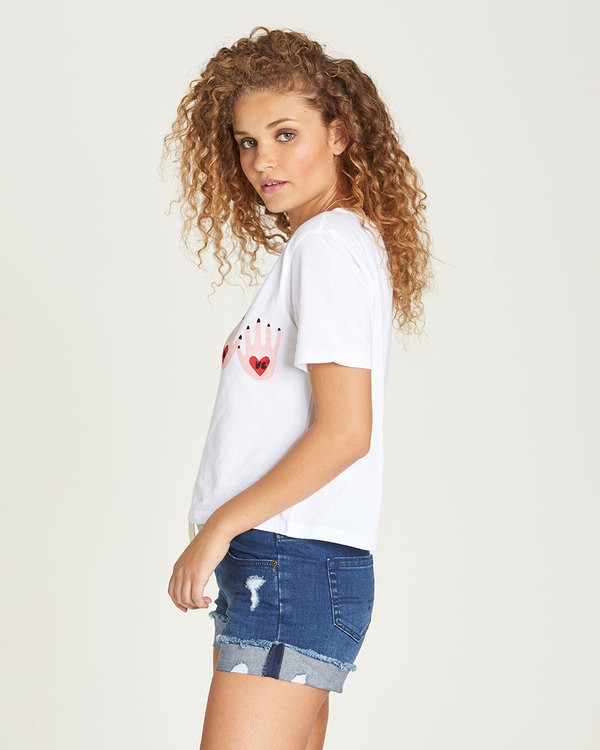1 Love Hand Crop Ss - camiseta para Mujer  N3SSA8ELP9 Element