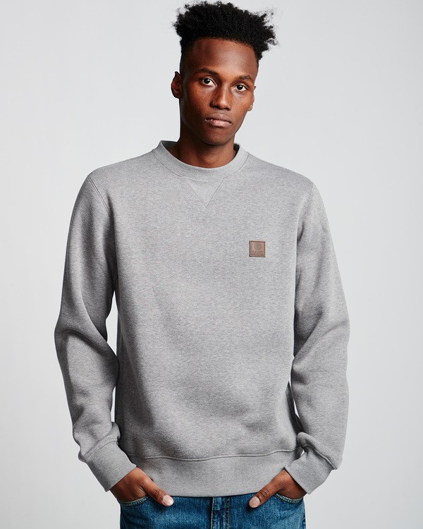 0 Heavy - Sweat pour Homme Gris Q1CRA3ELF9 Element