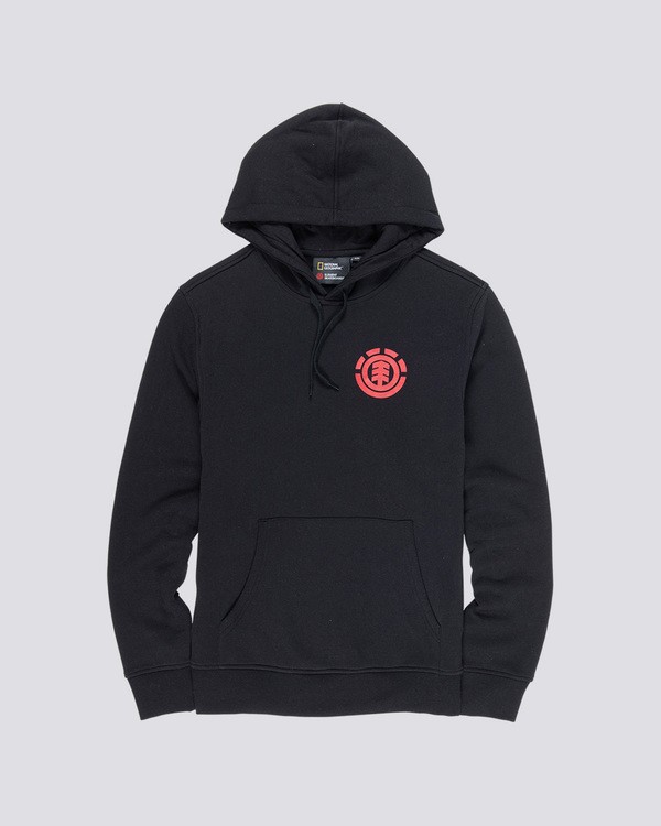 0 Unison - Felpa con cappuccio da Uomo Black Q1HOB7ELF9 Element