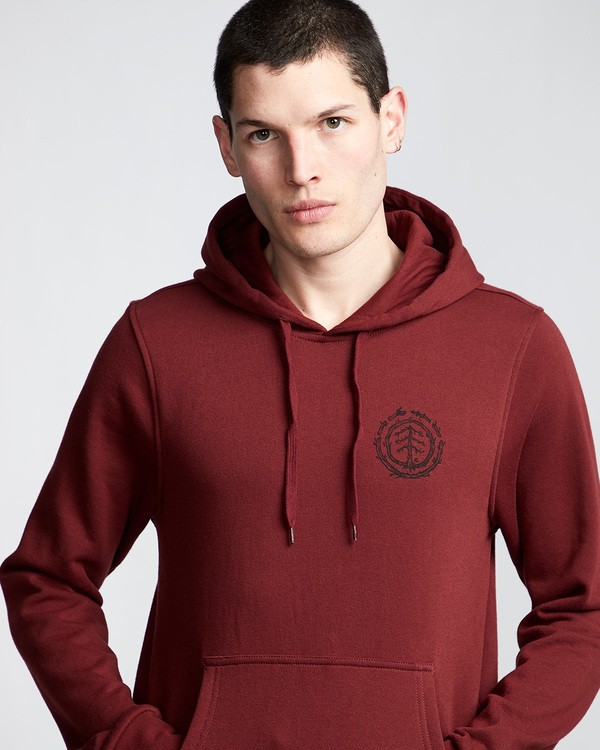 Pull a capuche rouge homme sale