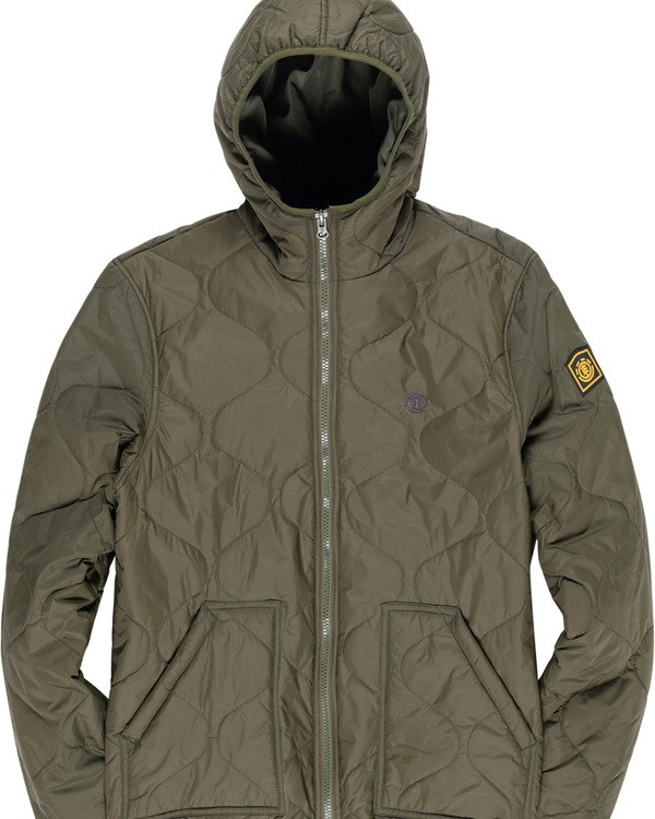4 Albee - Hooded Jacket Green Q1JKC9ELF9 Element