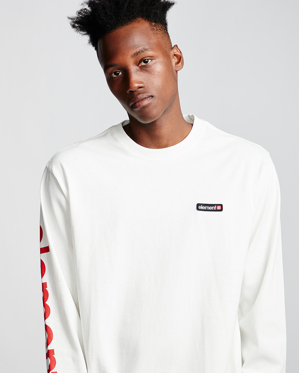 1 Primo - T-Shirt à manches longues pour Homme Blanc Q1LSA1ELF9 Element