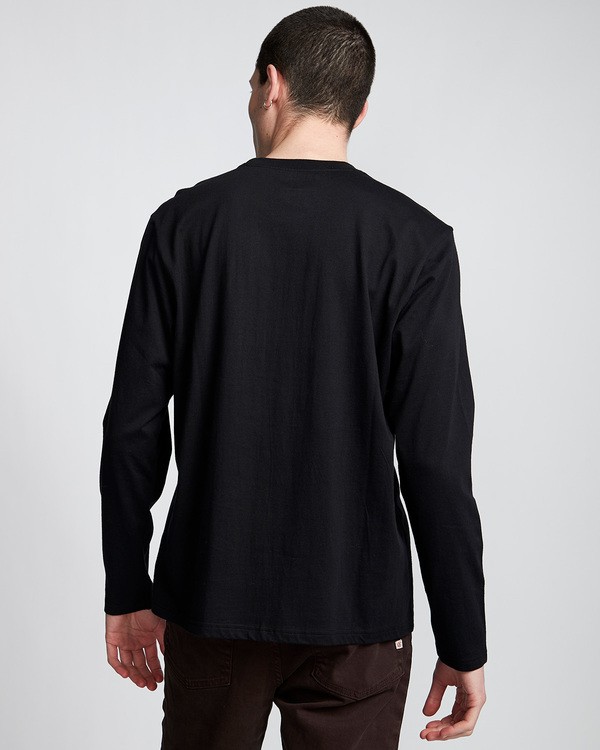 3 Vertical - Maglietta a Maniche Lunghe da Uomo Black Q1LSA3ELF9 Element