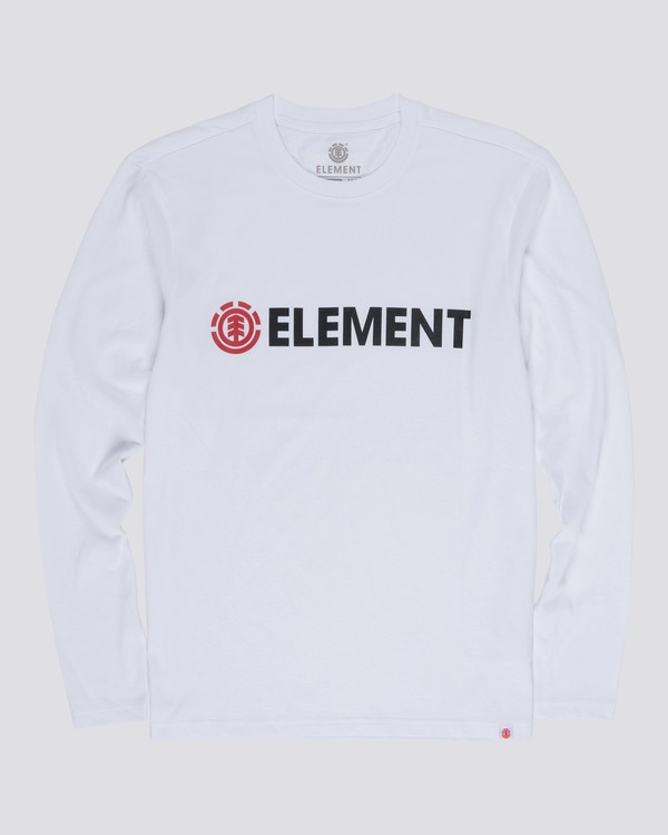 3 Blazin - T-Shirt manches longues pour Homme Blanc Q1LSA4ELF9 Element