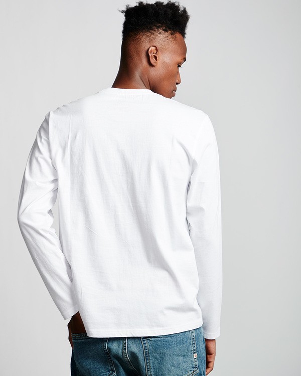 2 Blazin - T-Shirt manches longues pour Homme Blanc Q1LSA4ELF9 Element