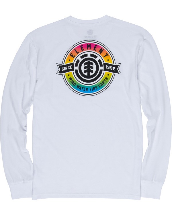 4 Medallian - Long Sleeve T-Shirt White Q1LSA5ELF9 Element