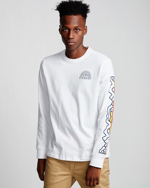 0 Odyssey - Long Sleeve T-Shirt White Q1LSA9ELF9 Element
