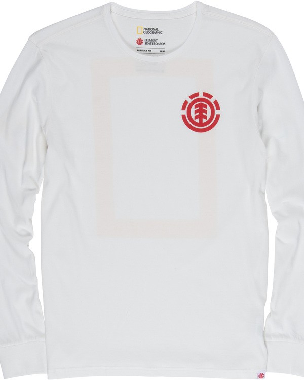 3 Unison - Long Sleeve T-Shirt White Q1LSB8ELF9 Element