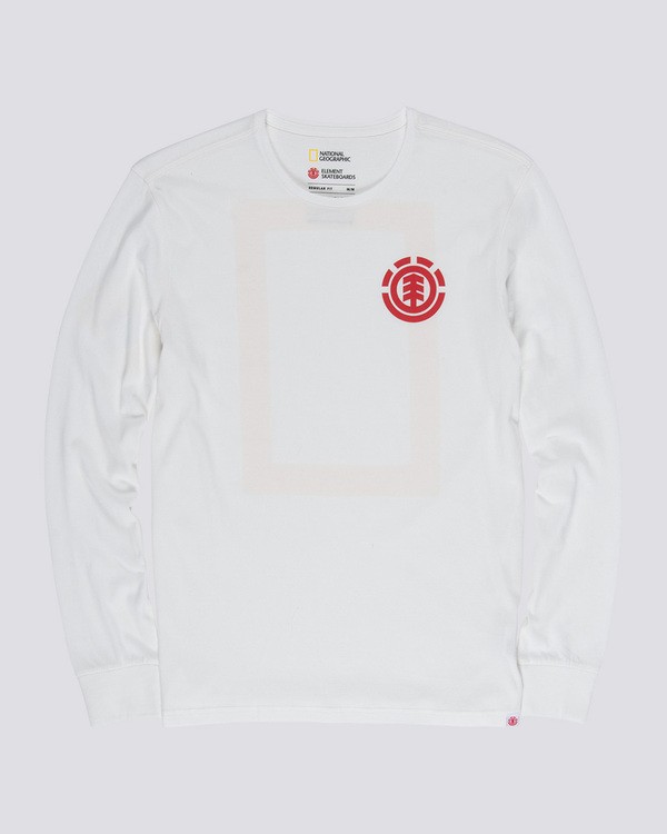 0 Unison - Long Sleeve T-Shirt White Q1LSB8ELF9 Element