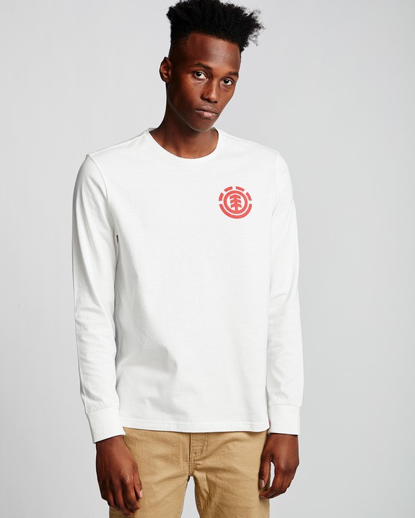 0 Unison - Long Sleeve T-Shirt White Q1LSB8ELF9 Element